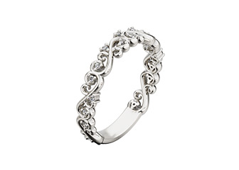 Filigree Diamond Ring