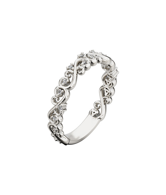 Filigree Diamond Ring