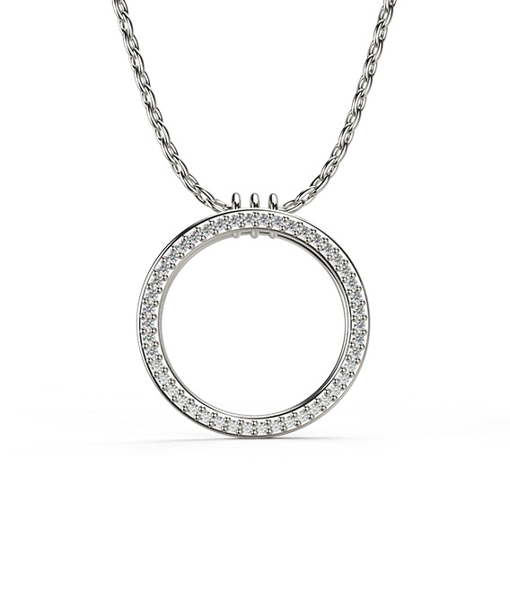 Diamond Circle Pendant