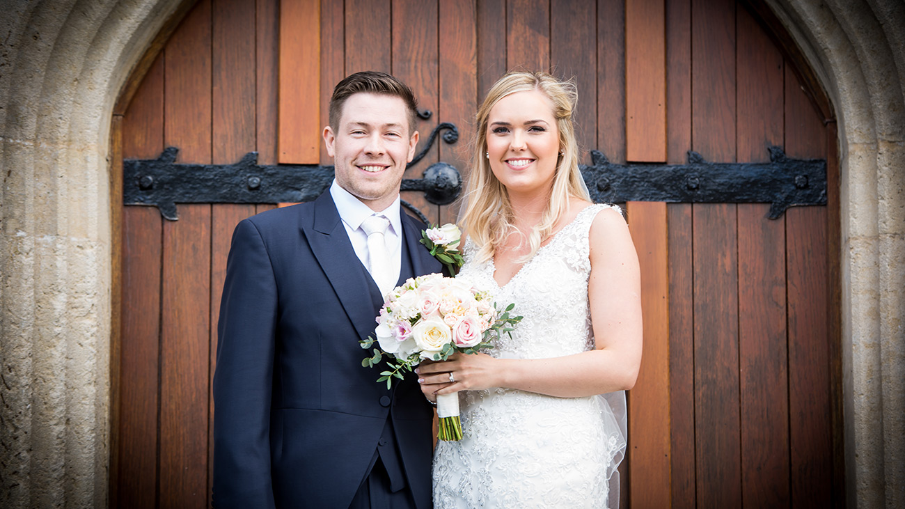 Grace and Rhys at their stunning Wedding